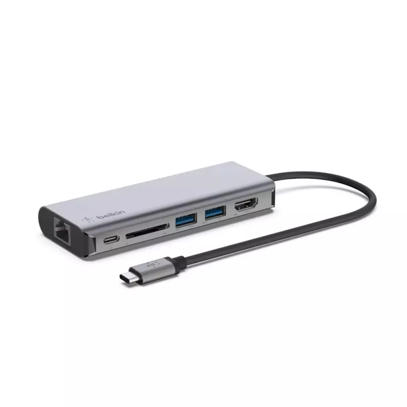 Belkin - Adaptateur USB-C Belkin Multiport 6 en 1 Belkin - Adaptateur USB-C Belkin Multiport 6 en 1
