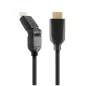 Belkin - Câble HDMI-A Vers HDMI-A avec Connecteurs Pivotants 2 Mètres Belkin - Câble HDMI-A Vers HDMI-A avec Connecteurs Pivotants 2 Mètres