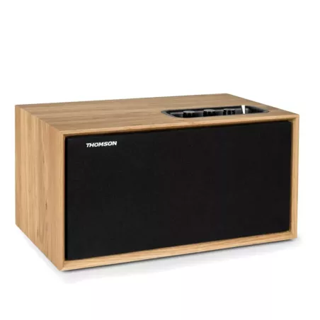 Thomson - Haut Parleur Sans Fil en Bois - WS502